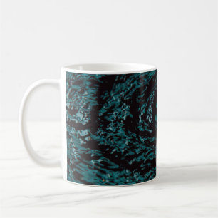 Water splash in close up photography coffee mug