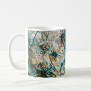 Water splash in close up photography coffee mug