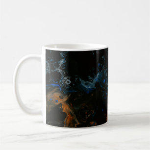 Water splash in close up photography coffee mug