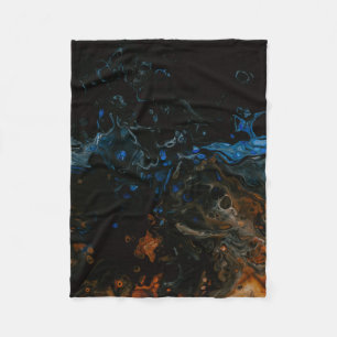 Water splash in close up photography fleece blanket