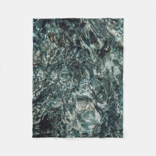 Water splash in close up photography fleece blanket