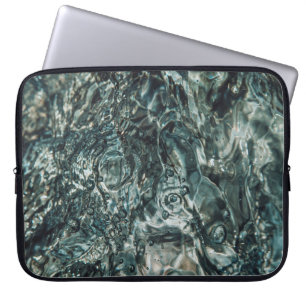 Water splash in close up photography laptop sleeve