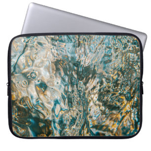 Water splash in close up photography laptop sleeve