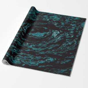 Water splash in close up photography wrapping paper