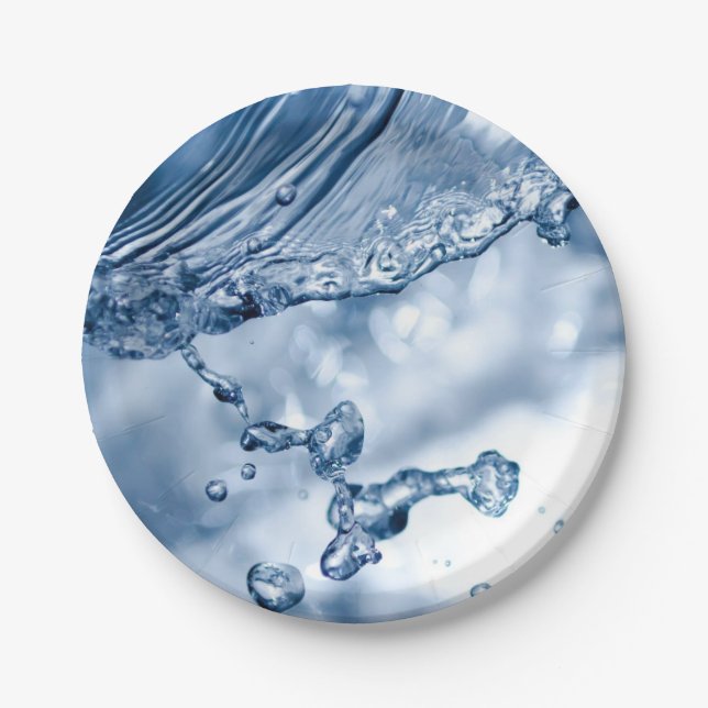 Water Splash Paper Plate (Front)