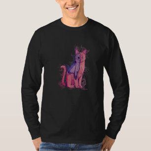 Water Splash Space Cat Alien T-Shirt