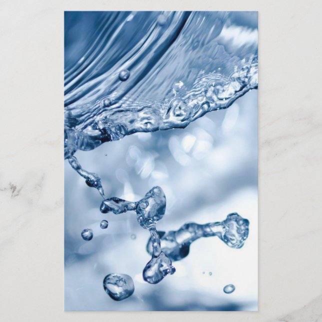 Water Splash Stationery (Front)