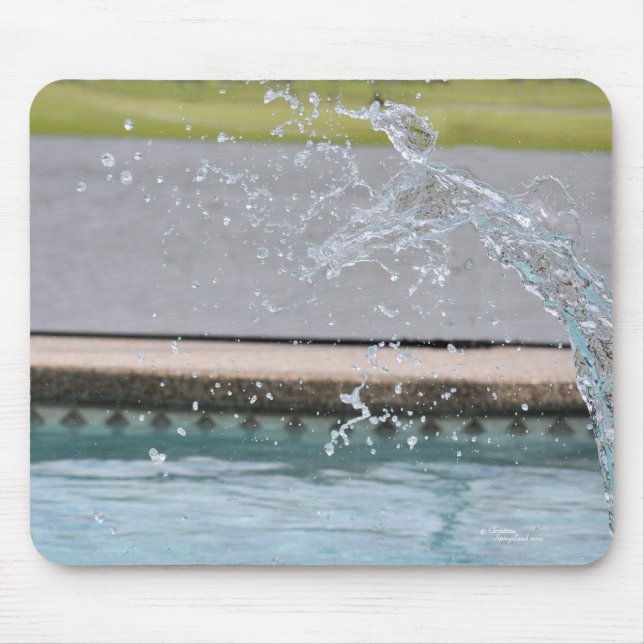 Water splash wave Mousepad (Front)