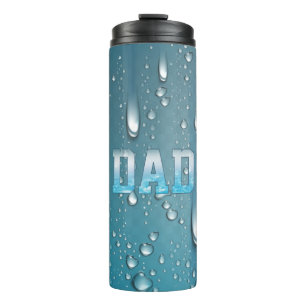 WATER SPLASH WITH DROP BLUE PAPERWEIGHT THERMAL TUMBLER
