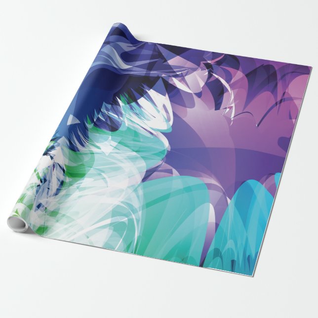 WATER SPLASH WRAPPING PAPER (Unrolled)