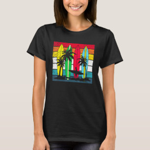 Water Sport Surfer Surfboard Tropical Surf Retro S T-Shirt