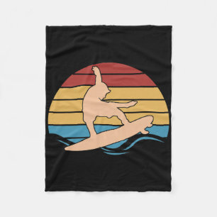 Water Sports Athlete Surfing Fleece Blanket