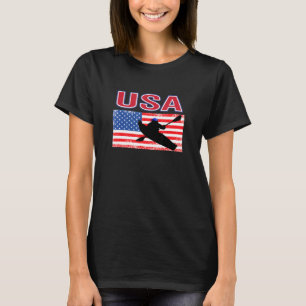Water Sports Usa Fans Love To Kayak Summer Games T-Shirt
