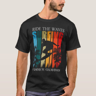 Water sports wave riders on water wave surfing T-Shirt