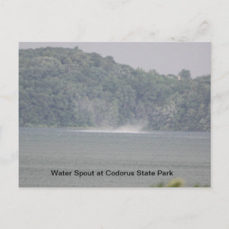 Water Spout on Lake Marburg Postcard