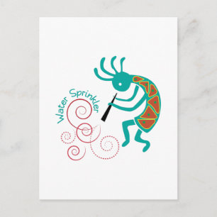 Water Sprinkler Postcard