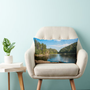 Water Spruce Lake Quebec, Canada Lumbar Cushion