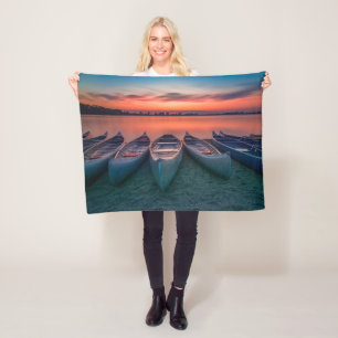 Water St. Louis Missouri Bay Fleece Blanket