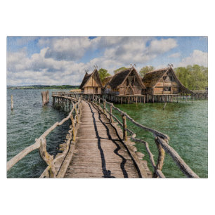 Water Stilt Houses Over the Water Cutting Board