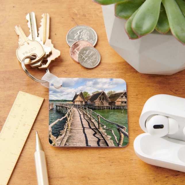 Water | Stilt Houses Over the Water Key Ring (Desk)