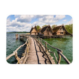 Water Stilt Houses Over the Water Magnet