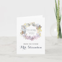 Water Succulents | Bridal Shower Thank You