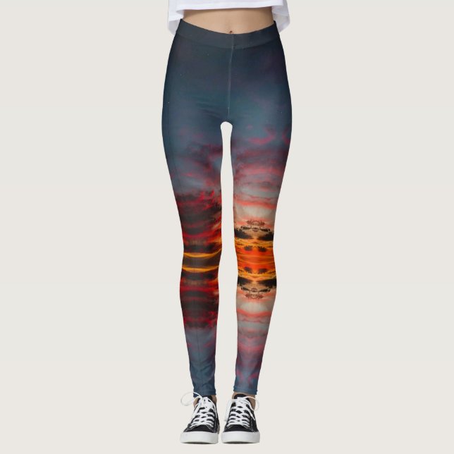Water Sunset  Leggings (Front)