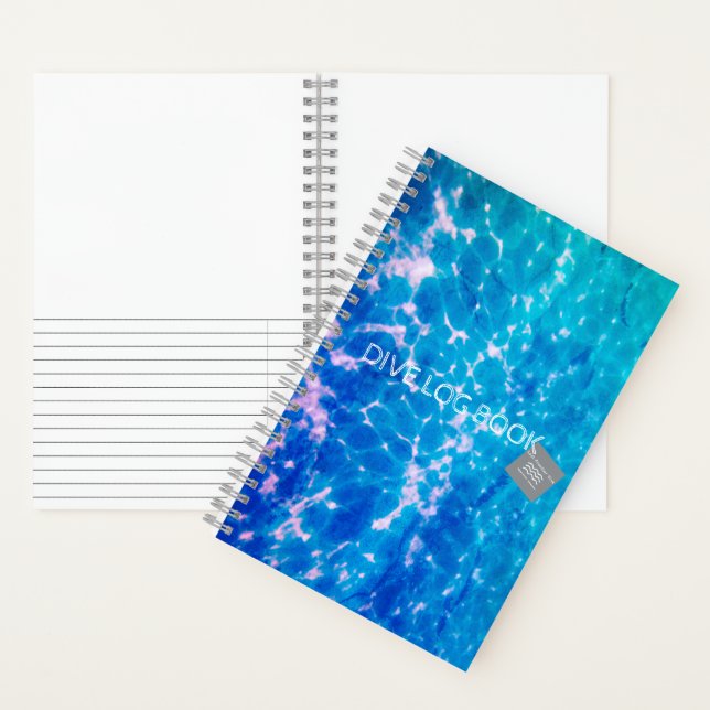 Water Surface Pattern DIVE LOGBOOK Notebook (Inside)