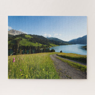 Water   Swiss Alps Footpath Jigsaw Puzzle