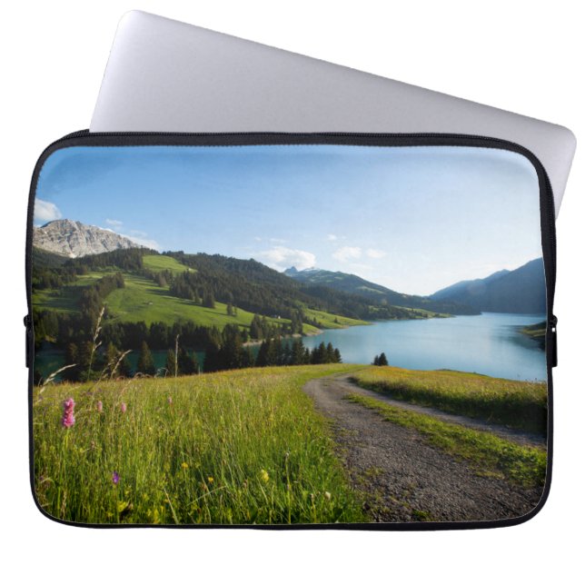 Water | Swiss Alps Footpath Laptop Sleeve (Front)