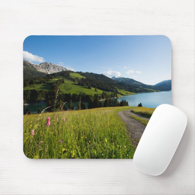 Water | Swiss Alps Footpath Mouse Pad (With Mouse)