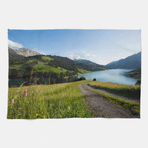 Water   Swiss Alps Footpath Tea Towel