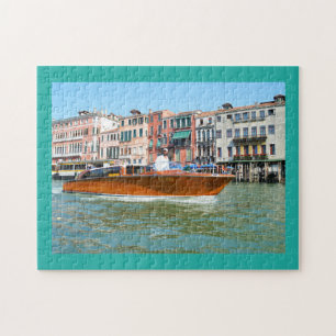 Water taxi in Venice Jigsaw Puzzle