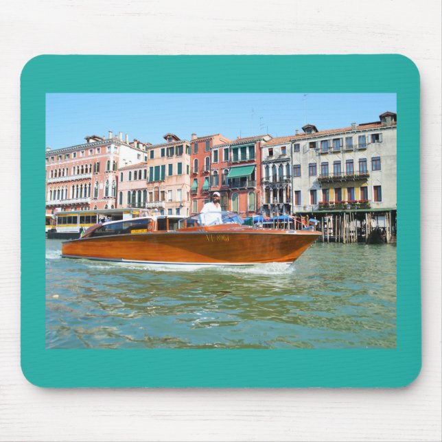 Water taxi in Venice Mouse Pad (Front)
