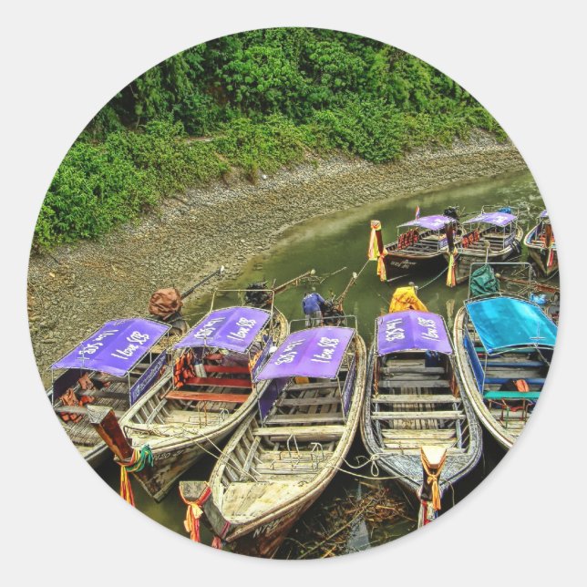 Water Taxis Classic Round Sticker (Front)