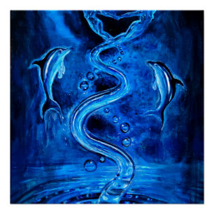water the source of life on Earth Poster
