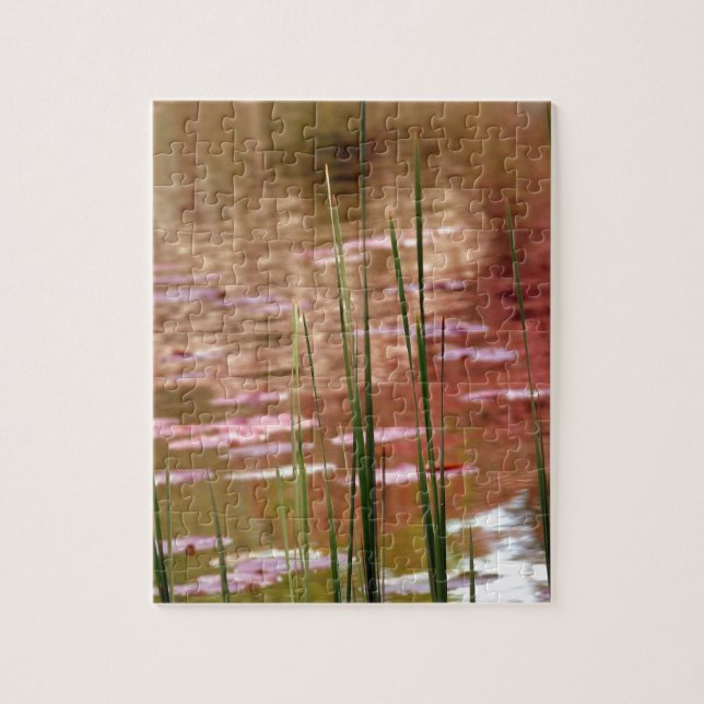 Water Through Reeds Jigsaw Puzzle (Vertical)