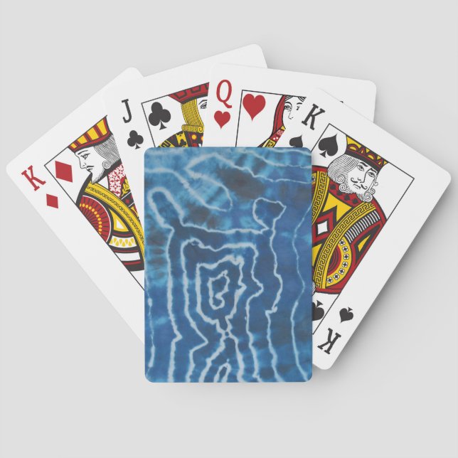Water Tie Dye Bicycle Playing Cards (Back)