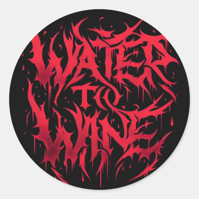 Water To Wine Logo Sticker (Front)