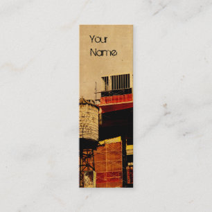 water tower business card design