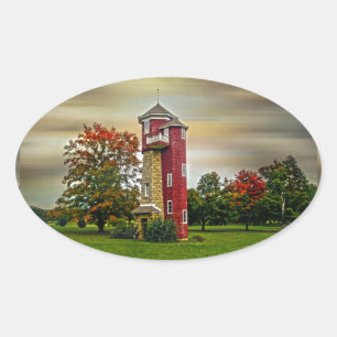 Water Tower Oval Sticker