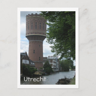 Water tower postcard