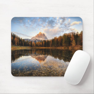 Water Tre Cime Di Lavaredo Italy Mouse Pad