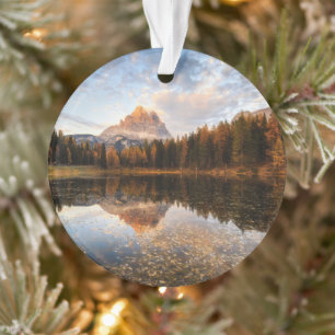 Water   Tre Cime Di Lavaredo Italy Ornament