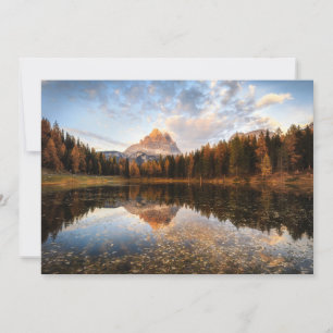 Water Tre Cime Di Lavaredo Italy Thank You Card