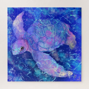 Water Turtle Jigsaw Puzzle Painting