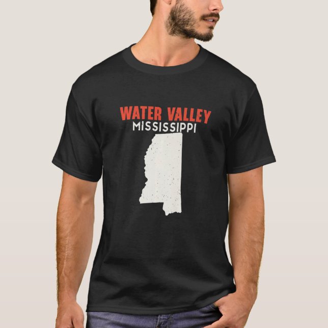 Water Valley Mississippi USA State America Travel  T-Shirt (Front)