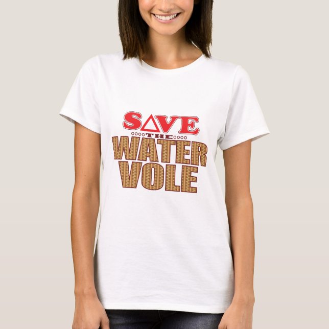 Water Vole Save T-Shirt (Front)