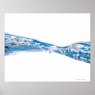 Water waves and bubbles poster
