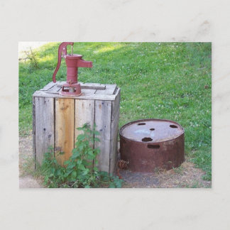 water well postcard